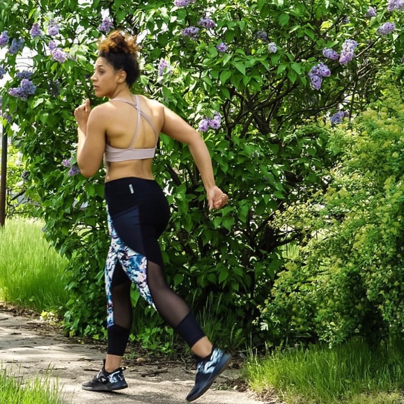 Floral Print Quarter Length Leggings